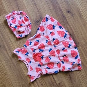 Carter's Strawberry Dress Size 3-6 Months